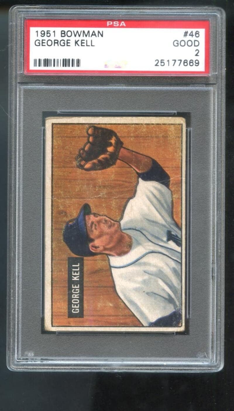 1951 Bowman #46 George Kell PSA 2 Graded Baseball Card Detroit TIgers MLB