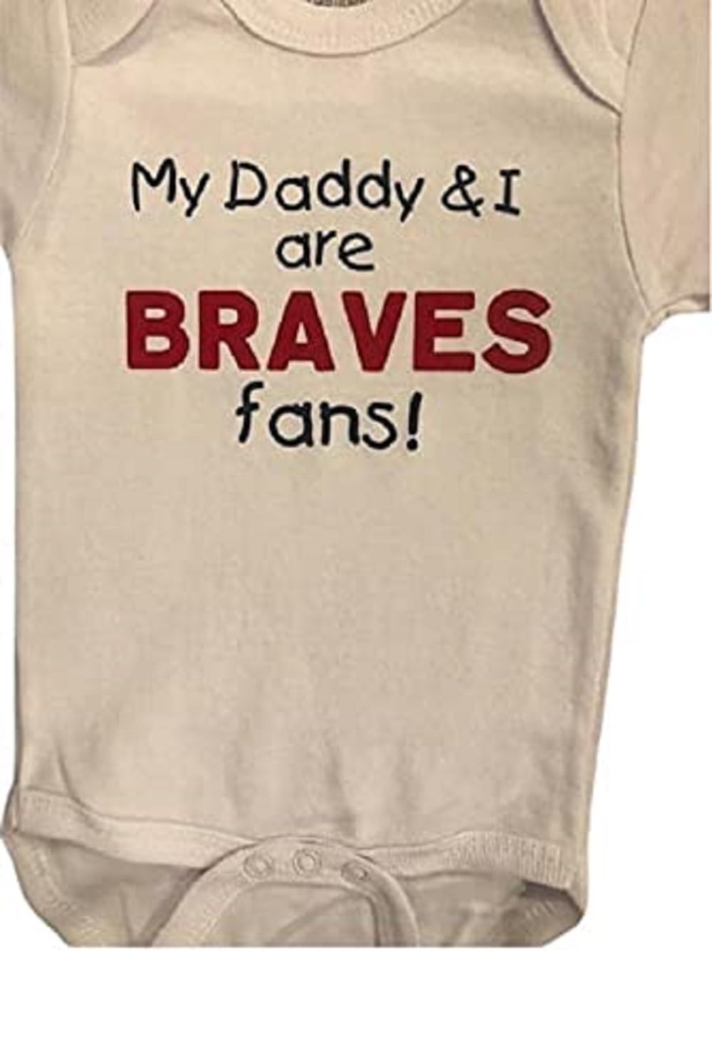 Little Braves fan baby onesie ® infant one piece bodysuit baseball shower gift clothes clothing