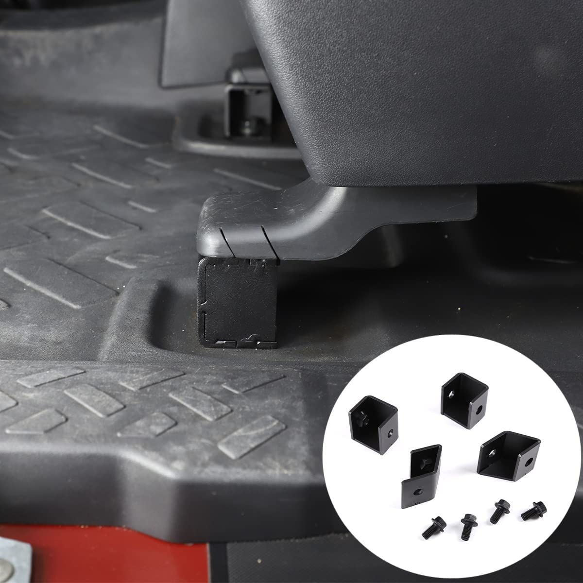 Czarny wspornik podwyższający stopę ze stopu aluminium do samochodu Toyota FJ Cruiser 2007-2021, części samochodowe, akcesoria do wnętrza