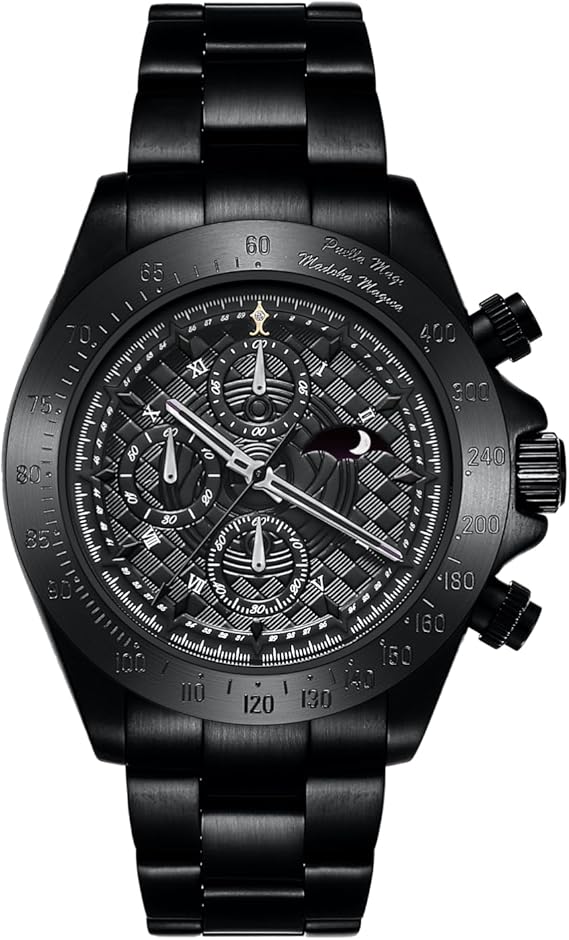 魔法少女まどか☆マギカ 叛逆の物語 サン&ムーン クロノグラフ腕時計 暁美ほむら 劇場版 魔法少女まどか☆マギカ[新編]叛逆の物語」サン＆ムーン