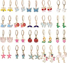 KSJEHW 40 Pezzi Orecchini Clip Bambina Vesti Accessori, Gioielli Principessa per Ragazze Bambini, Pretend Play Dress up Articoli per Feste