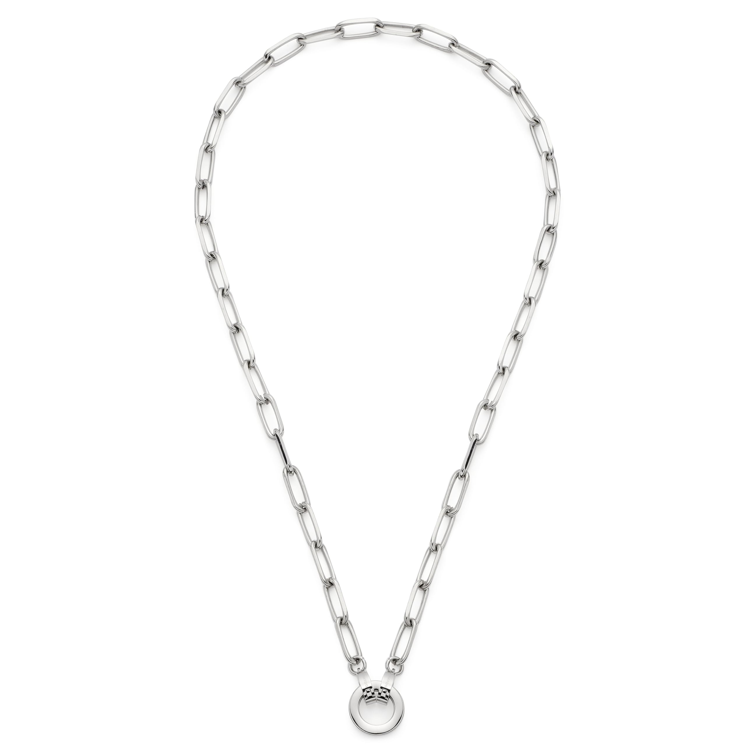 JEWELS BY LEONARDO Collana Clip & Mix Estrella • Collana Paperclip in acciaio inox dorato • in catena ovale effetto chunky • 45 cm di lunghezza • Gioielli da donna • 021614 : glaskoch