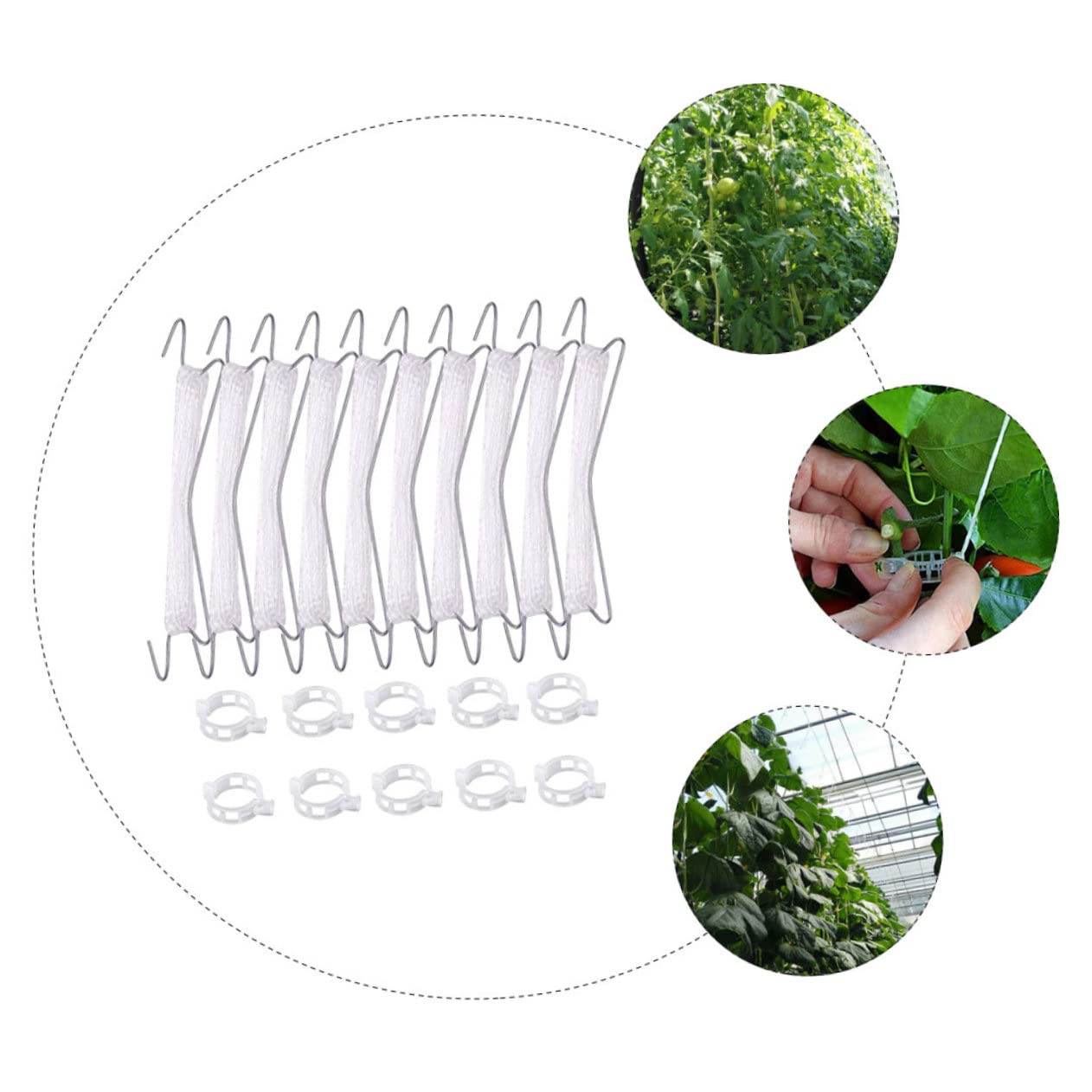 Organizador De Cuerda De PP - Pack De 5 Piezas, Negro, Para Enrollar Cables, Ideal Para Camping, Jardinería Y Almacenaje