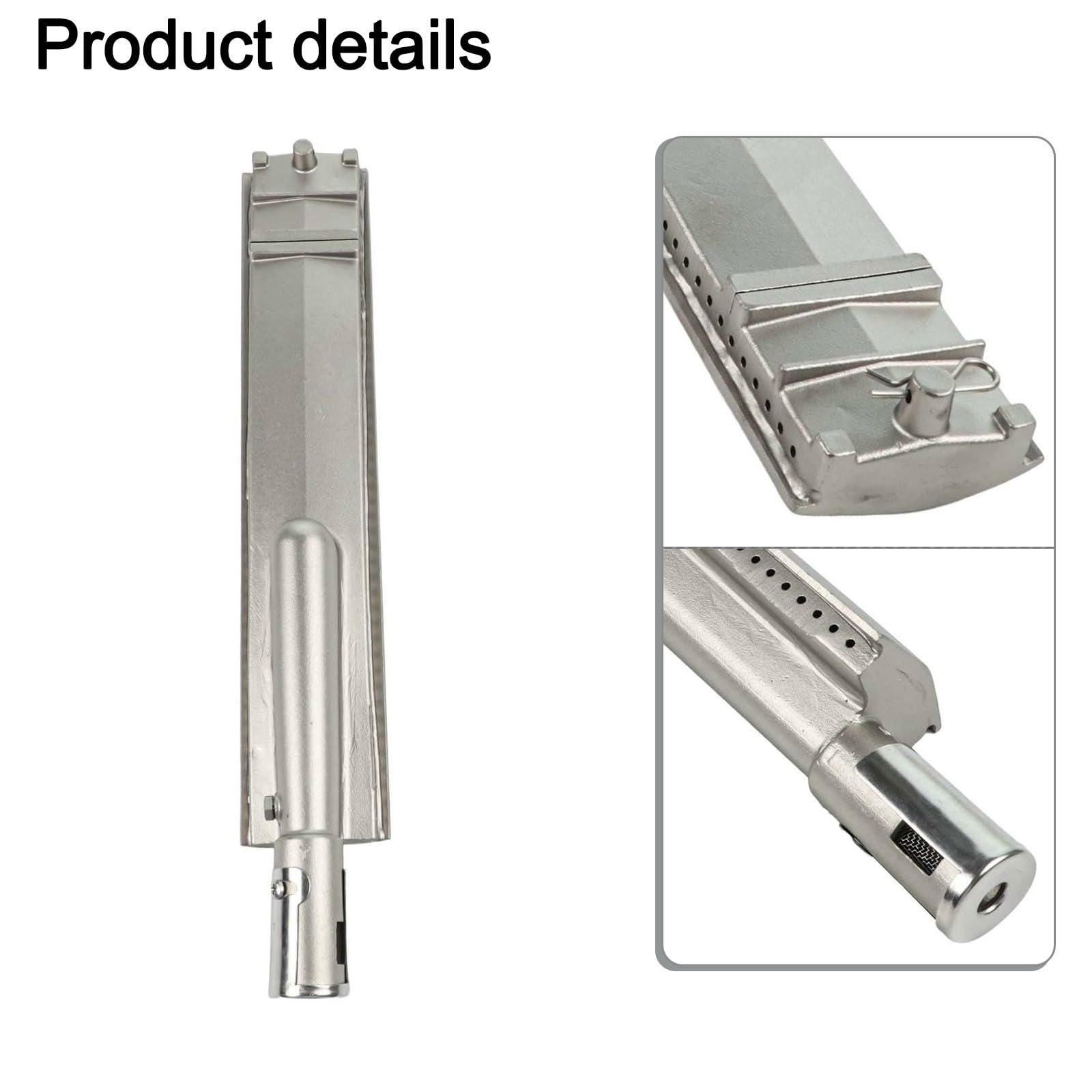 304 - Bruciatore per barbecue in acciaio inox, 40,6 x 7,9 x 5,3 cm, ricambio per propano e gas naturale, CIT-SS 23301 16516 26106