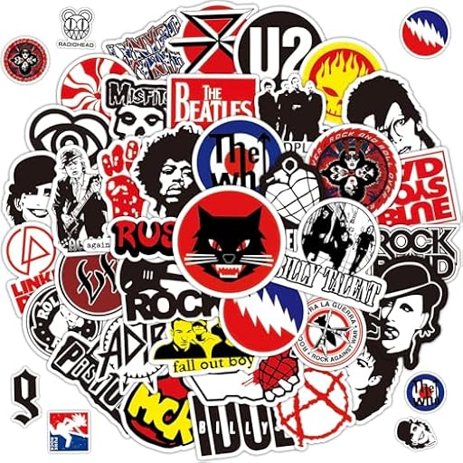 100 Pegatinas de Rock Banda, Cool Metal Punk MúSica Pegatinas, Moda Hip-Hop Graffiti Pegatinas, Pegatinas de Vinilo de Bomba, para Laptop Skateboard Guitarra Monopatín, Adolescentes Adultos | Ya disponible en tu tienda friki favorita! En mundofriki.es! 100 Pegatinas de Rock Banda, Cool Metal Punk MúSica Pegatinas, Moda Hip-Hop Graffiti Pegatinas, Pegatinas de Vinilo de Bomba, para Laptop Skateboard Guitarra Monopatín, Adolescentes Adultos | Ya disponible en tu tienda friki favorita! En mundofriki.es!
