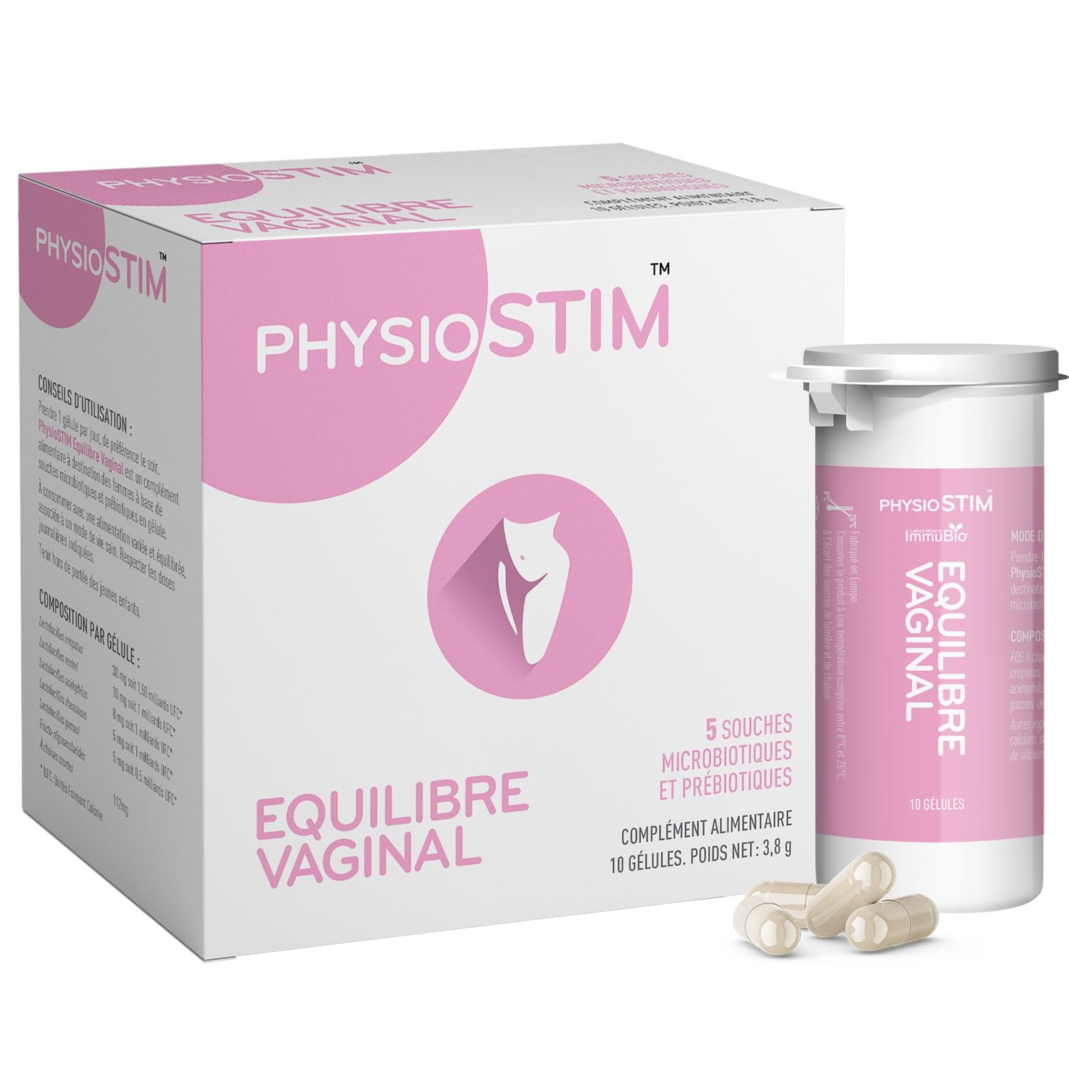 Laboratoire Immubio Physiostim Vaginal Balance 10 Capsules