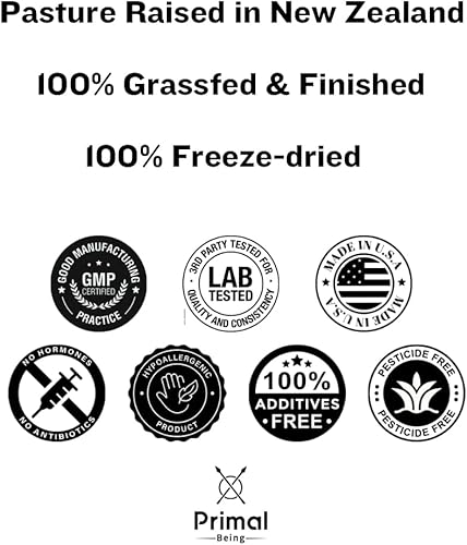 Miniatura 6 de Primal Life Cerebro de carne de res alimentado con pasto, apoya la salud general del cerebro - 90 cápsulas, 500 mg cada una