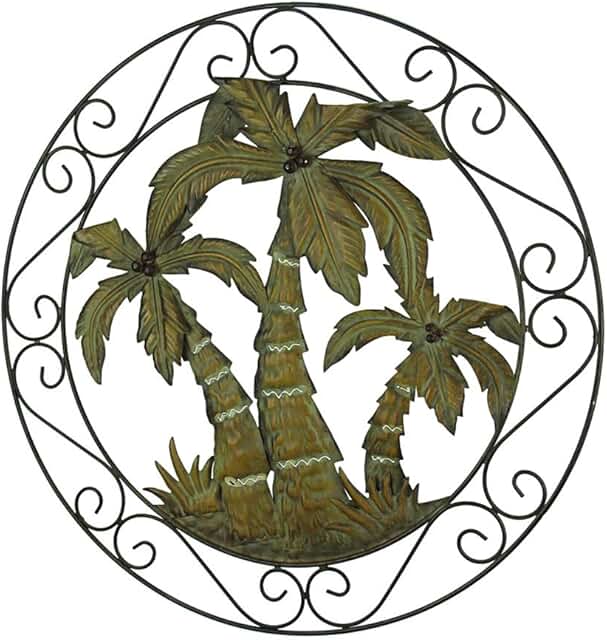 Outdoor Tropical Metal Wall Decor