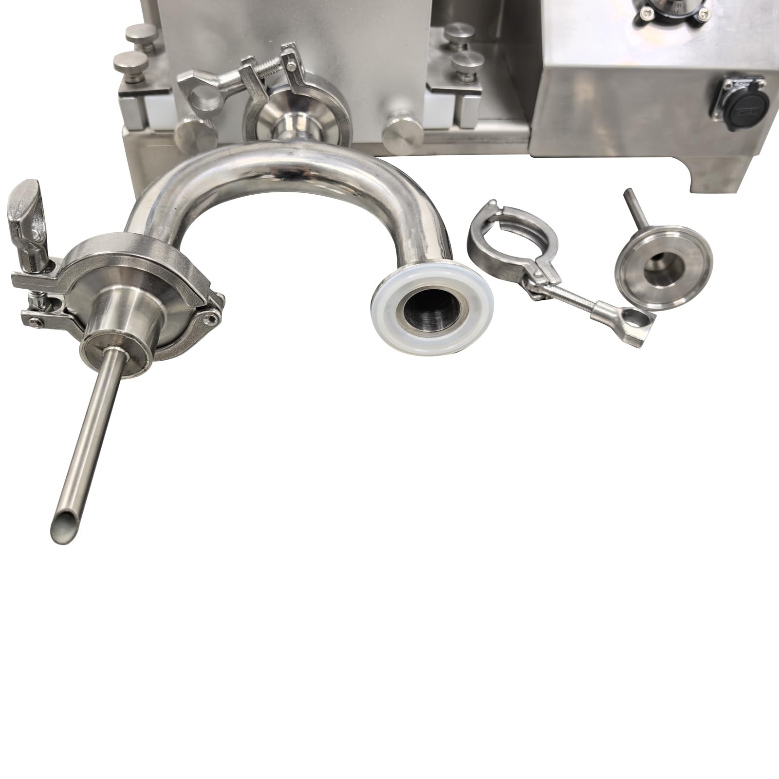 TECHTONGDA 20L Commercial Electric Cream Puff Filling Machine 110V Double Spout Donut Pastry Filler Bread Donut Jam Filling — view 4