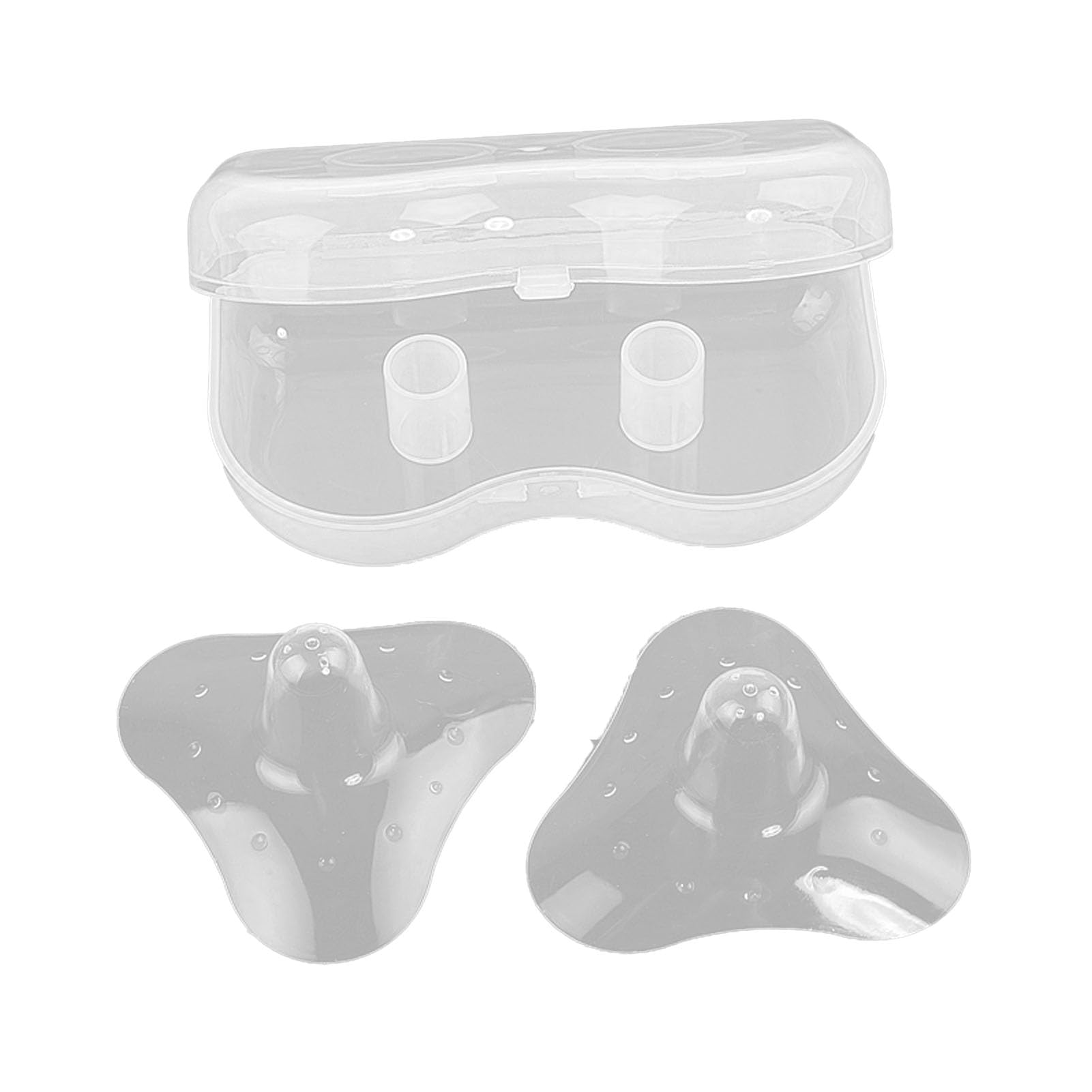 Generic Umgekehrte Brustwarzenhütchen, 1 Paar, Einzigartiger Brustwarzenhütchen mit Aussparungen, Hitzebeständig, Fördern die Mutter-Baby-Bindung, Lebensmittelechtes Silikon Zum Stillen für Säuglinge