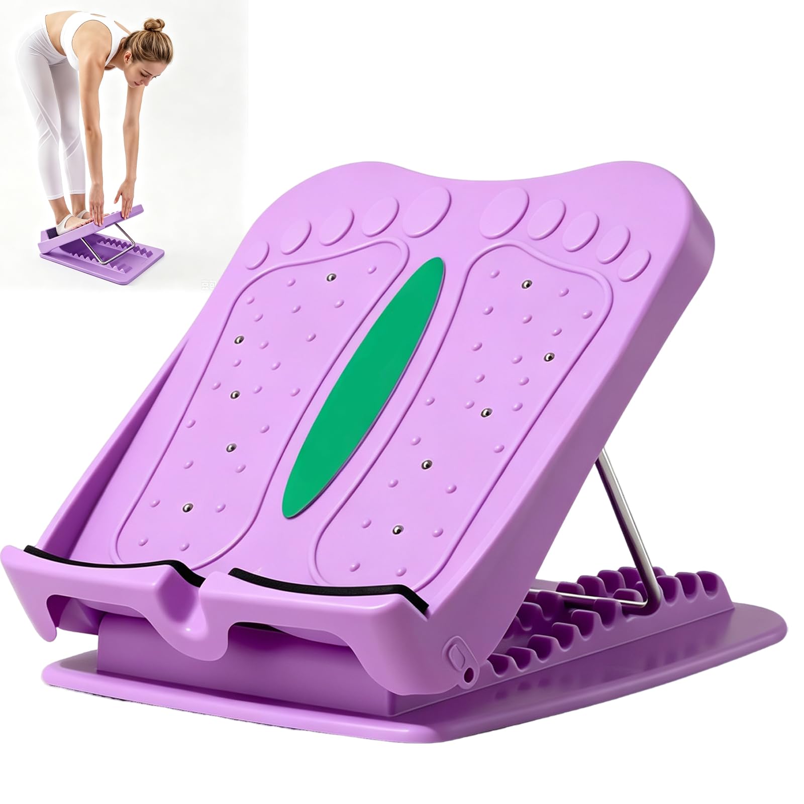 Slant Board for Calf Stretching, 11-Level Adjustable Calf Stretcher Incline Board, 330lbs/150kg Calf Stretch Board for Tight Calves or Plantar Fasciitis, Ankle and Foot Stretching Women Men