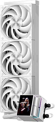 PCCOOLER AIO CPU Cooler - 3 Pack F5 R120 Case Fans - 2.4 Inc - best white cpu coolers