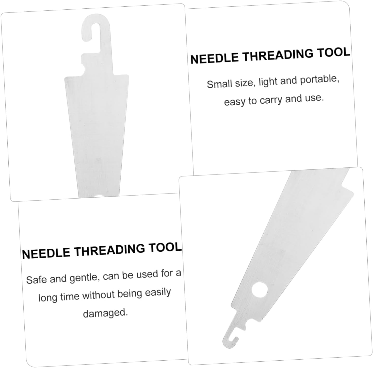 Gadpiparty 400pcs Umbrella-Shaped Steel Hook Needle Threader Convenient Sewing Accessories for Easy Needle Threading for Crafting and Embroidery Projects