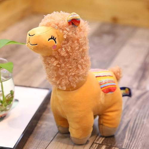 Miniatura 2 de Peluche de alpaca, lindos juguetes de peluche de alpaca, peluches esponjosos, regalo de peluche de llama para niños y amantes en Navidad,