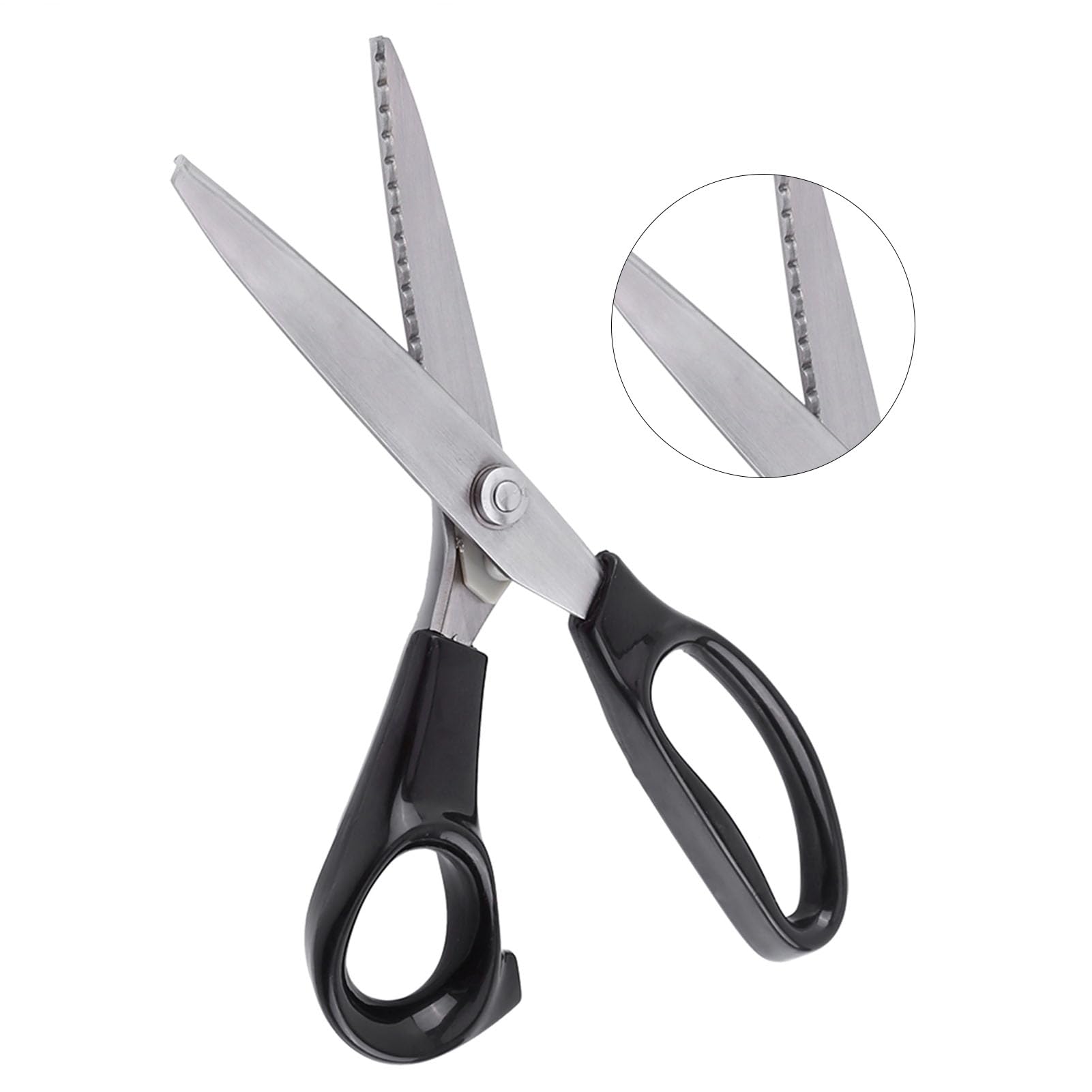 Ejoyous Ciseaux Cranteurs 23 Cm, Lames en Acier Inoxydable, Bords (5