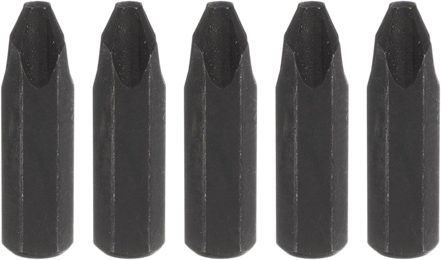 HARFINGTON 5pcs PH2 Phillips Screwdriver Bit 5/16" Hex Shank 32mm/1.26" Length Magnetic Cross Head Hex Bits S2 Steel Screw Driver Bit for Impact Electric Screw Driver Power Tools, Black
