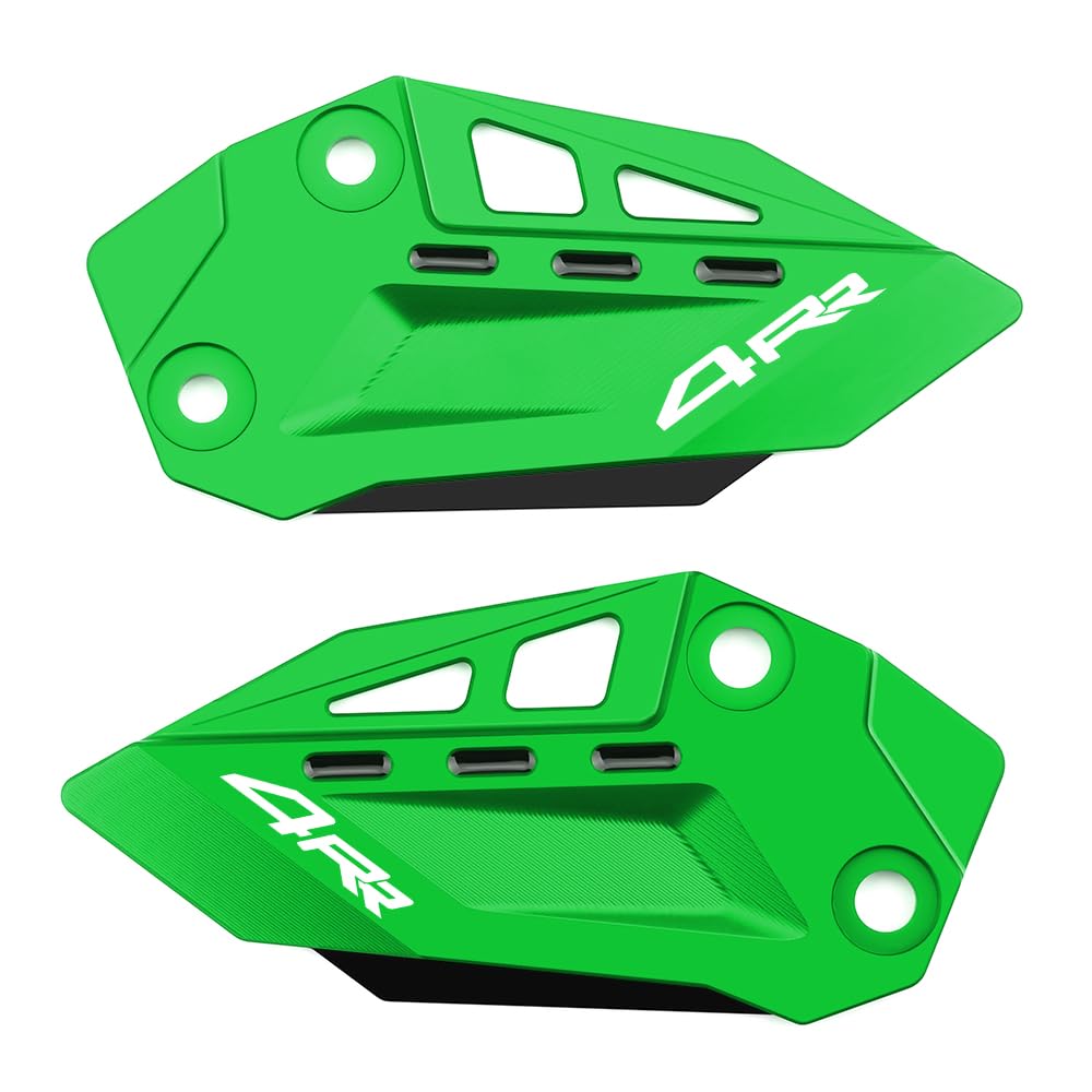 Modeer Für K.awasaki ZX-4R 2023 2024 | ZX-4RR 2023 2024 Motorrad CNC Fersenschutz Fußraste Pedal Protektor Fußraste Fersenplatten Schutzabdeckung Zubehör (zx4rr-grün/schwarz)