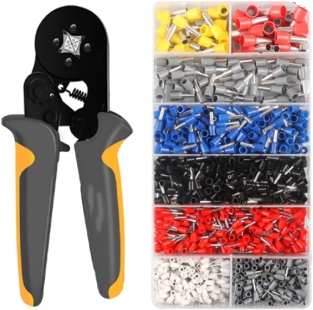 Fit for HSC8 6-4A/6-6 -Type SELF-Adjustable Crimping PLIER 0.25-10mm2 Terminals Crimping Tools Multi Tool Hands Pliers (Color : HSC8 6-6 2000PCS)