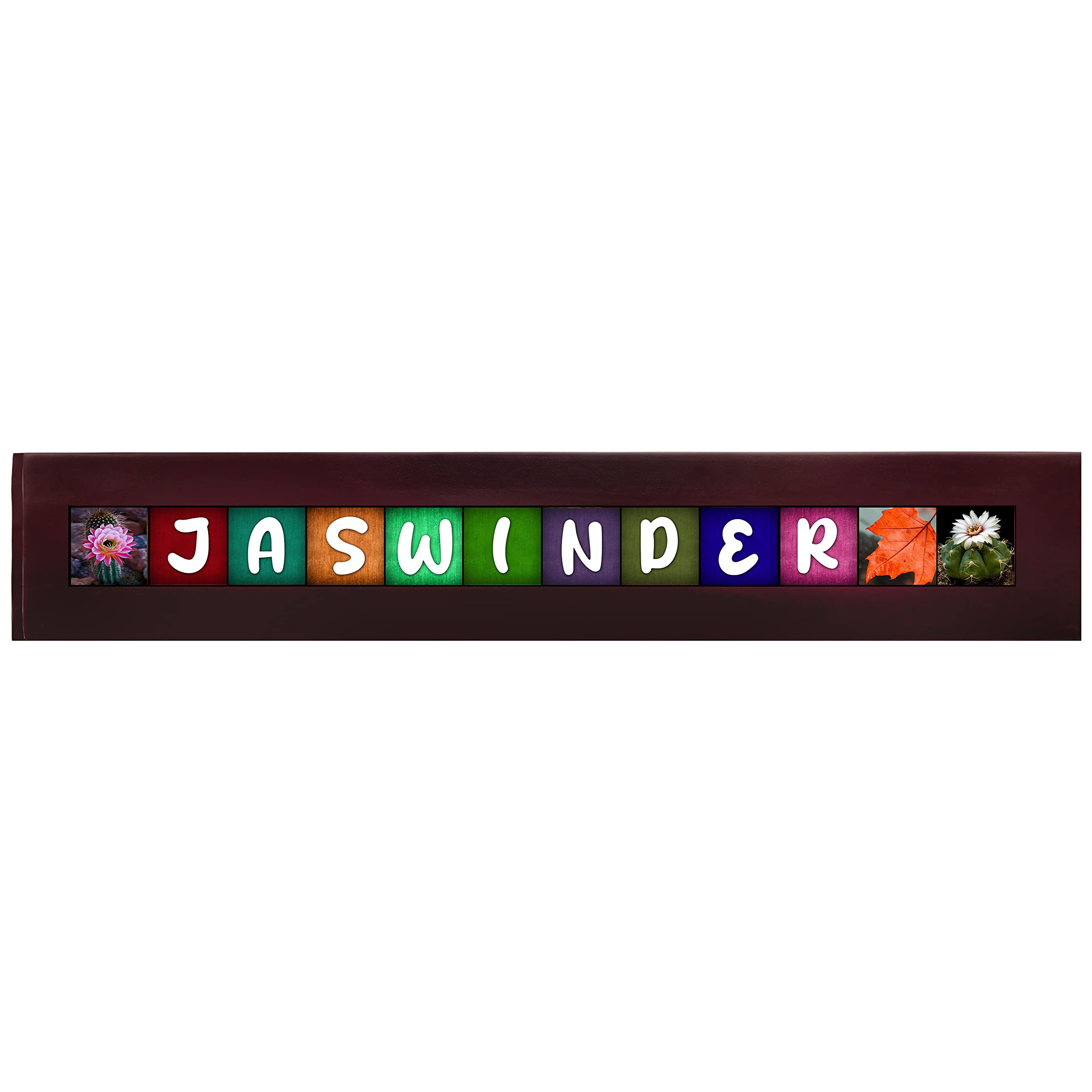 Customized Wooden Name Plate for Home Entrance, House & Apartment Doors (12Letter/1Line)