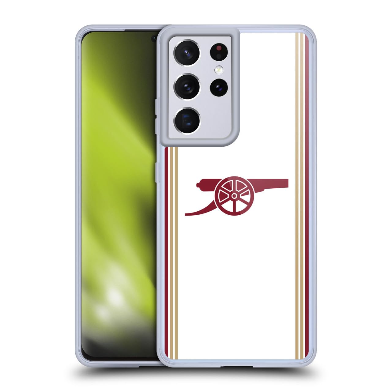 Head Case Designs Officially Licensed Arsenal FC Third 2025/26 Kit Gel Case [Military Grade Protection] Compatible With Samsung Galaxy S21 Ultra 5G