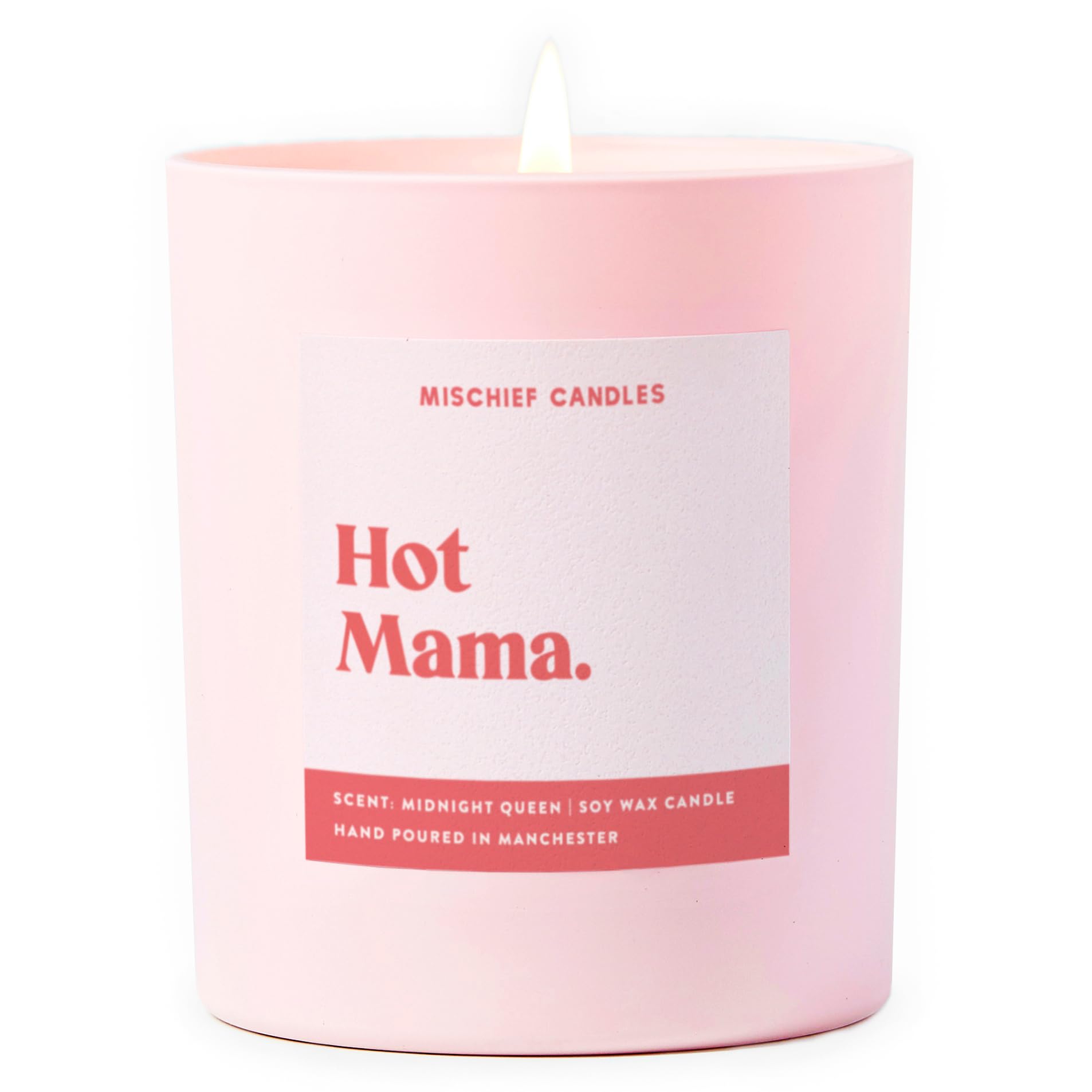 Funny New Baby Gift Pregnancy Mum Parenting Gifts Scented Soy Wax Pink Candle (Hot Mama)