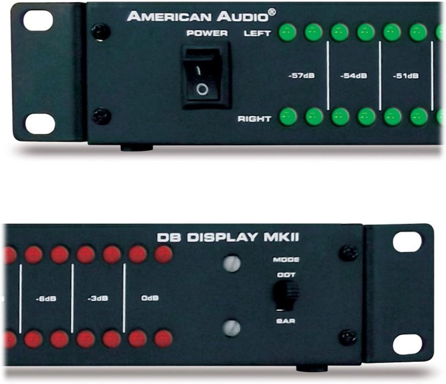 Audiosavings Bundle: (1) American Audio ADJ DB Display MKII 19" 5V LED Db Level Display and Amp Bundle with (2) Rockville RPB3-BLACK Handheld Wireless Linking Portable Bluetooth Speakers (3 Items)