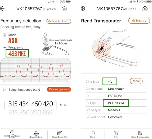 Miniatura 5 de Reemplazo para 2017 2018 Nissan Rogue Key Fob Control remoto KR5S180144106 4 Botones 433MHz Negro