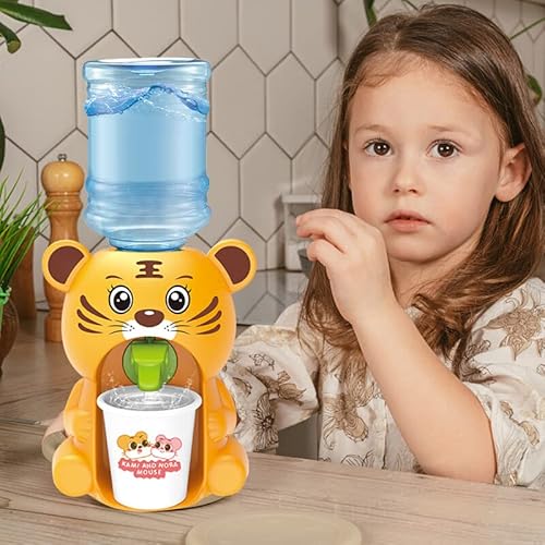Uposao Mini Water Dispenser for Kids, Miniature Water Cooler Fountain Toy Animal Style Water Machine Mini Drinks Dispenser with Water Tank and Faucet for Home Gatherings School Juice Carafes - Image 6