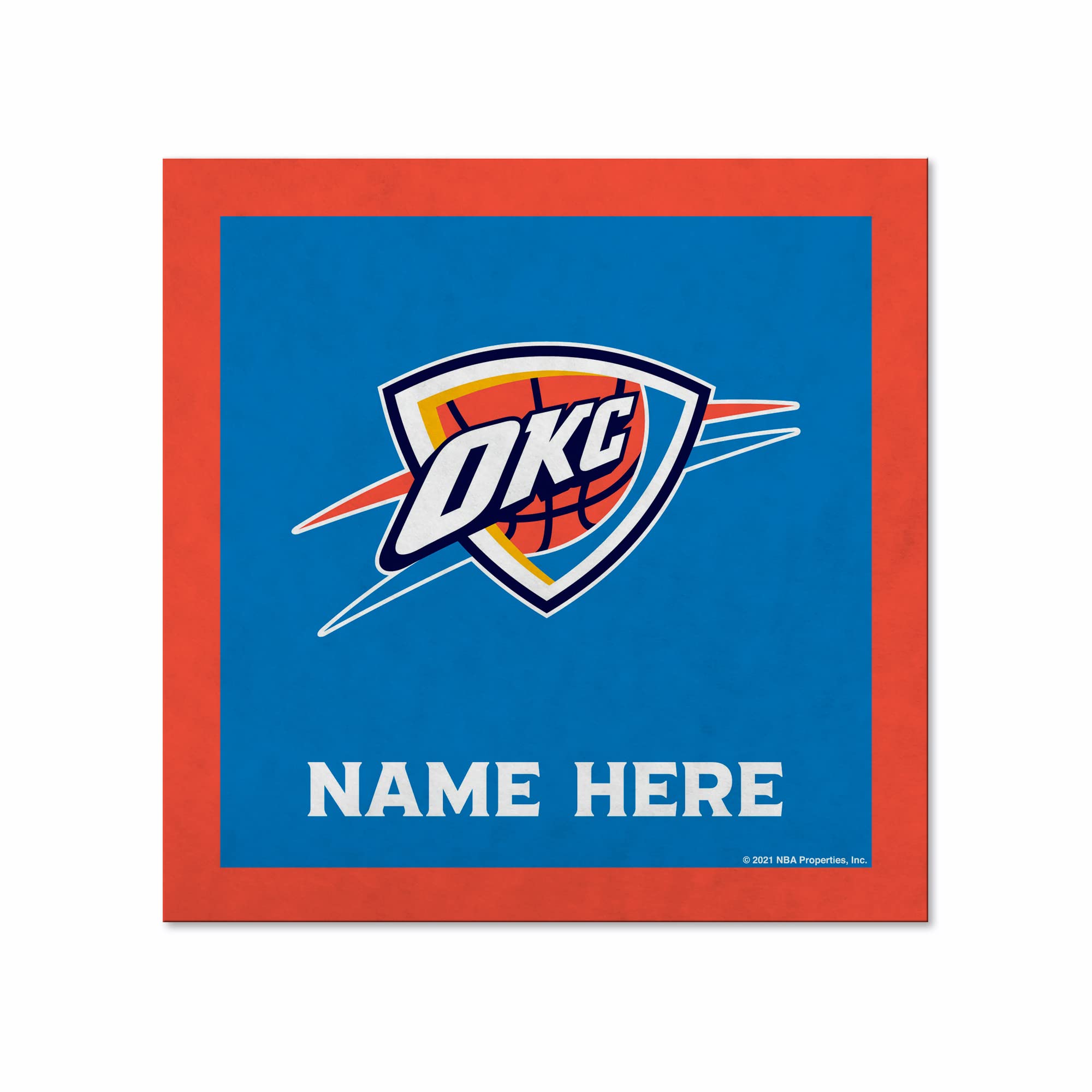 Rico Industries NBA Basketball Oklahoma City Thunder Personalized 23