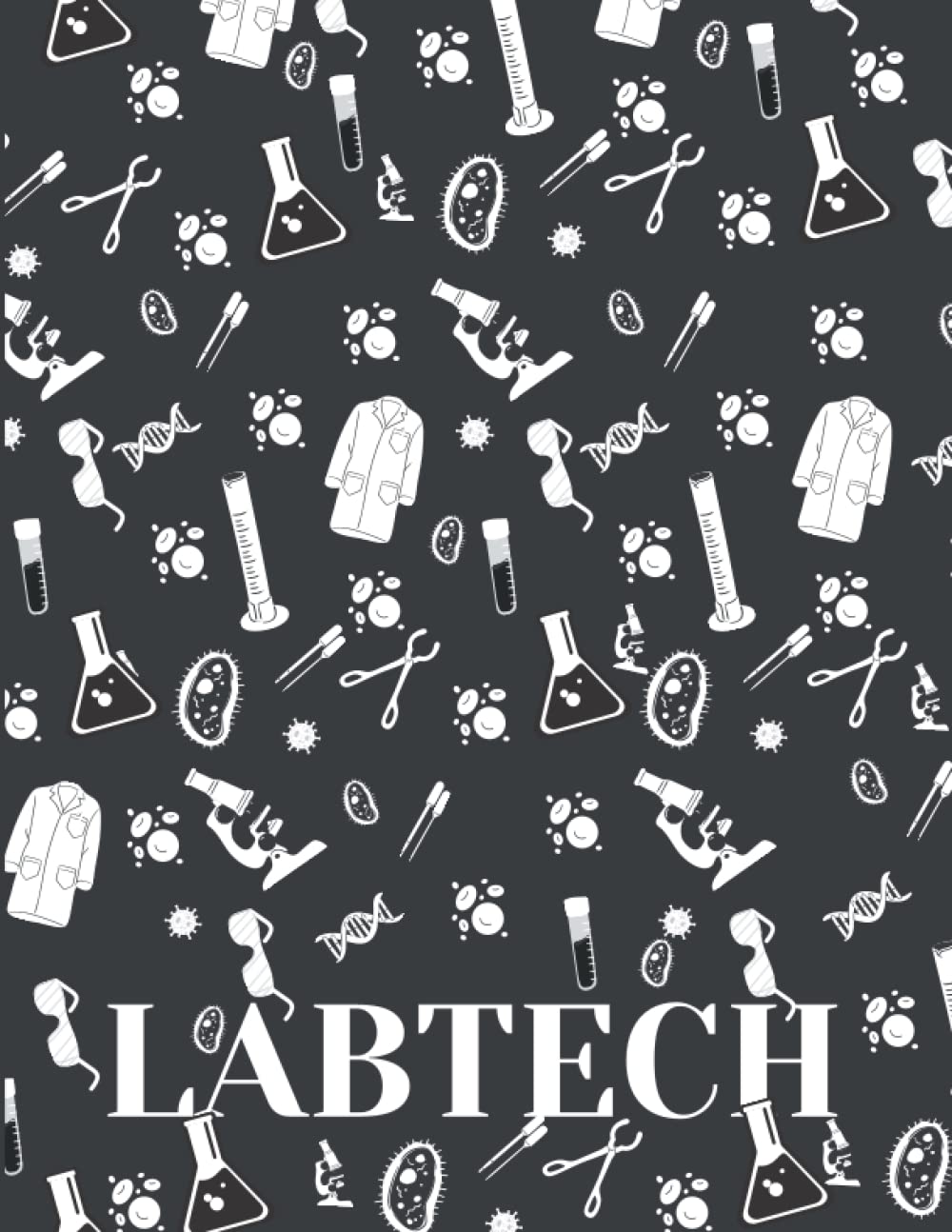 Labtech: A Medical lab Technician notebook with tabs for Clinical laboratory Science