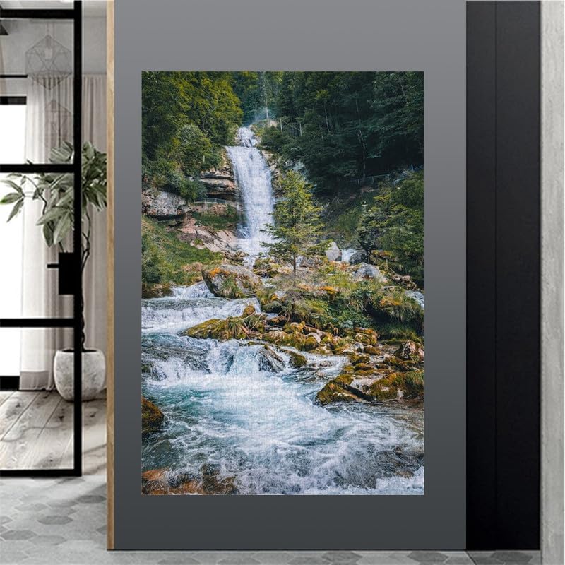 Hermosa cascada - Rompecabezas de madera de 2000 piezas - Rompecabezas de arte para adultos Juego familiar Rompecabezas