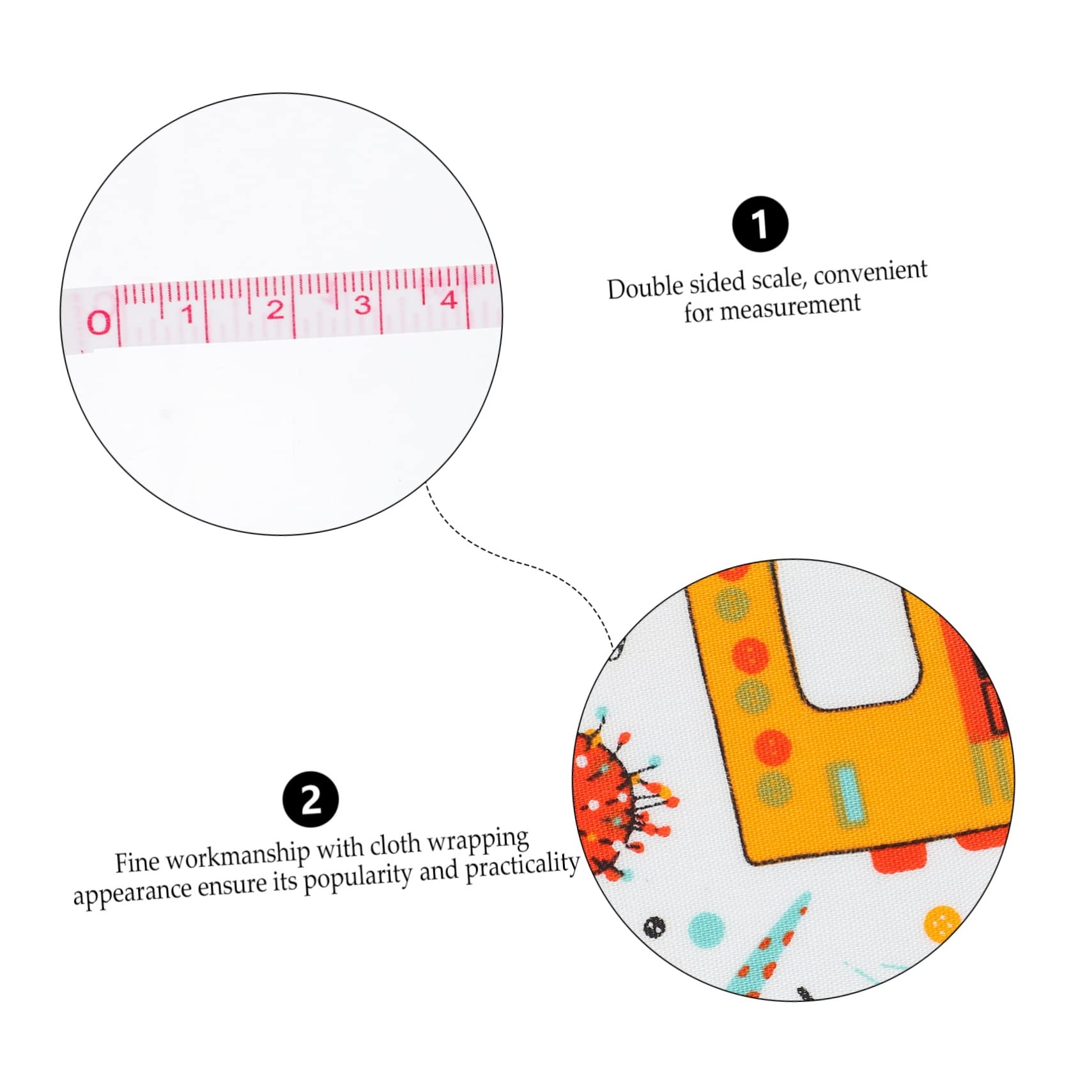 SHINEOFI 10 Unidades De Métrica Envuelta Métrica Retráctil Flexible De Bolsillo Corporal Adhesiva De Doble Cara