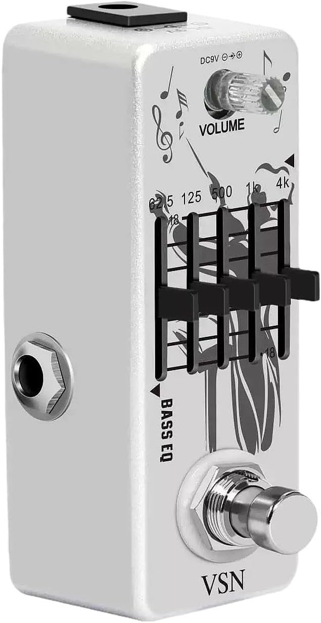 ベースEQペダルは、ベーストゥルーバイパス5バンドの各バンドに&plusmn;18dBを提供します