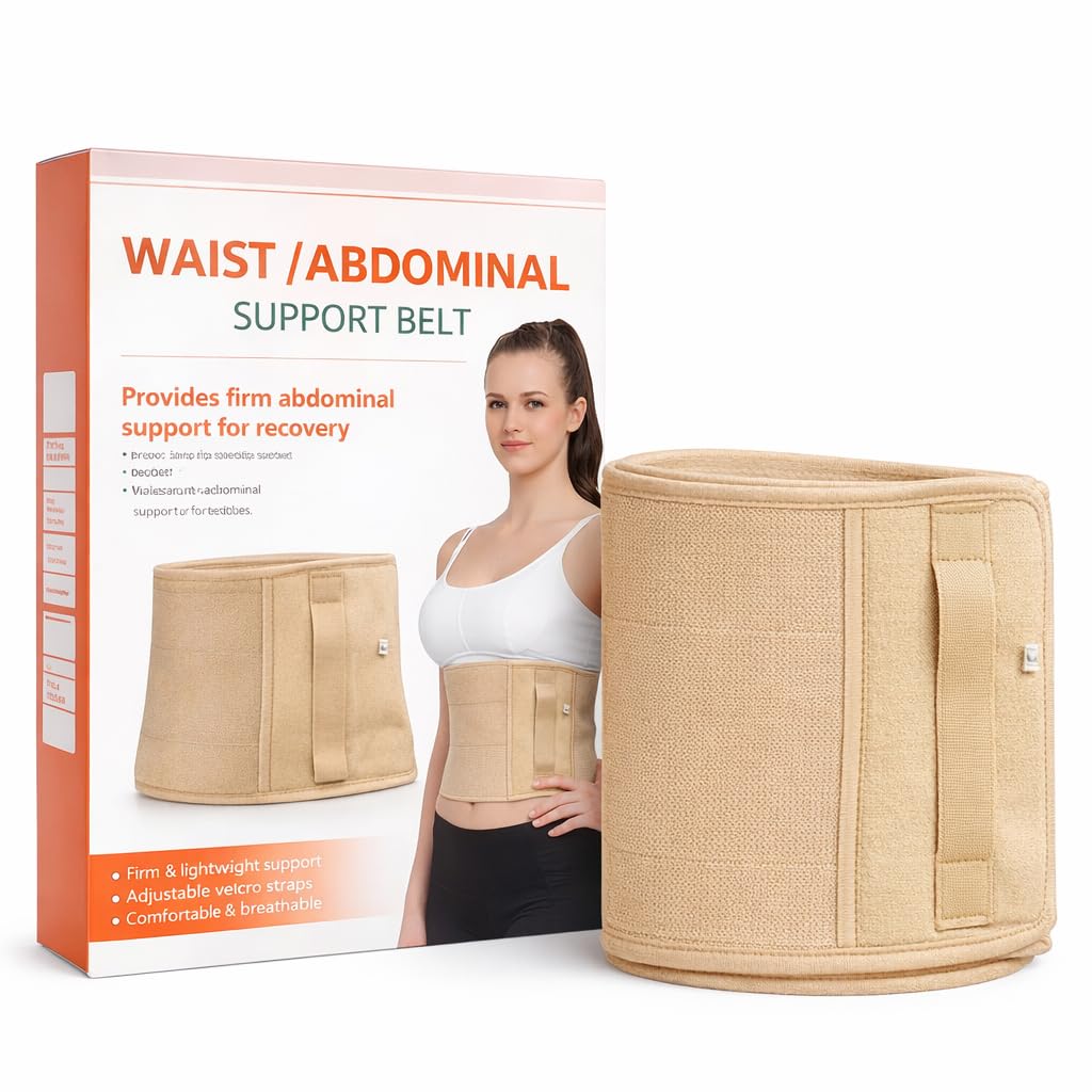 orancle care Abdominal Belt After Delivery For Tummy Reduction Belly Support Belt, Lower Back Pain Relief Belt, Breathable Belt For Women & Men, Cotton-picture-15