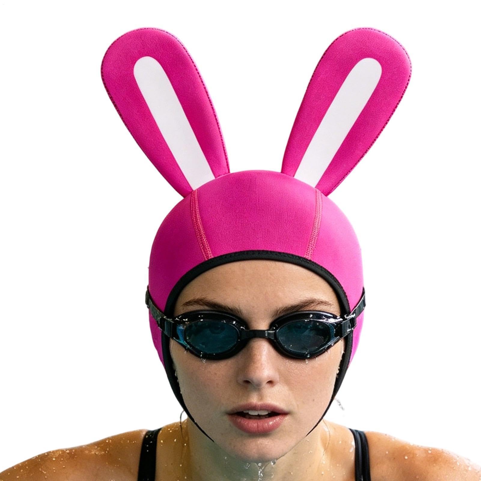 Capuche de plongée - Matériel de voile avec oreilles de lapin - Casquette de plongée - Pour le surf, le kayak, les sports nautiques, la voile, le kayak, la plongée en apnée
