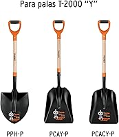 Vista 4 de Truper MG-PY-P - Manijas de repuesto para palas largas con mango en D de 26" (66cm)