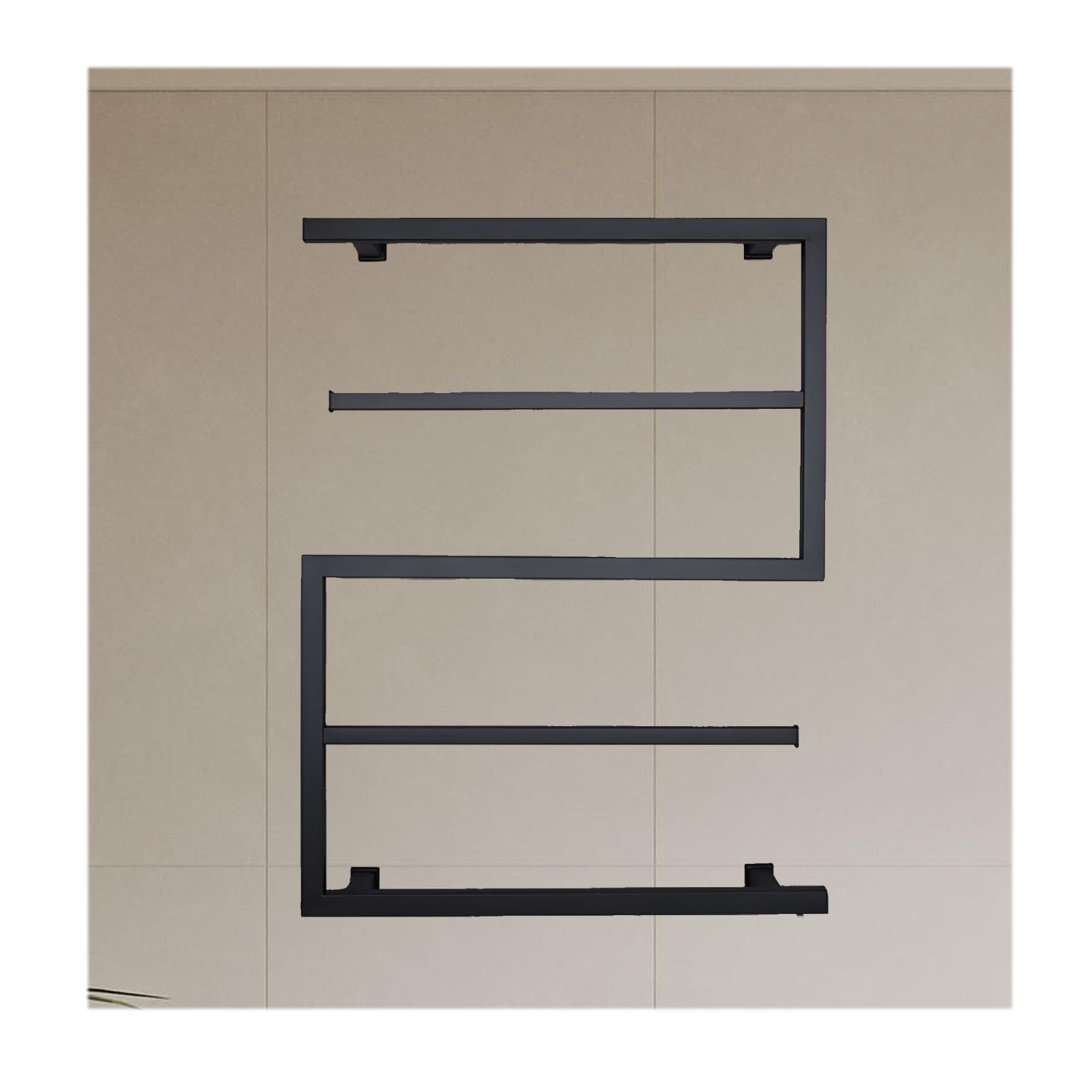 asdchZen A With Display,Plug In,Stainless Steel Heated Towel Racks For Bathroom,Wall Mounted Constant Temperature Control,Fast Heating Heated Towel Rack-A With Display-Hard Wired,B-Plug in
