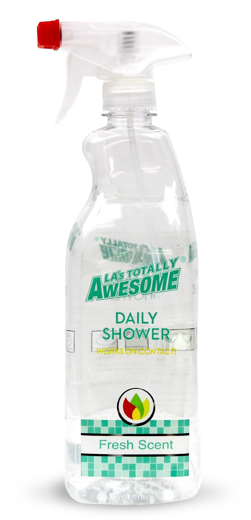 La's Totally Awesome Daily Shower Cleaner Spray, For Showers, Tubs and more, Plant-Derived Formula, 32 Fl Oz (Pack of 3)