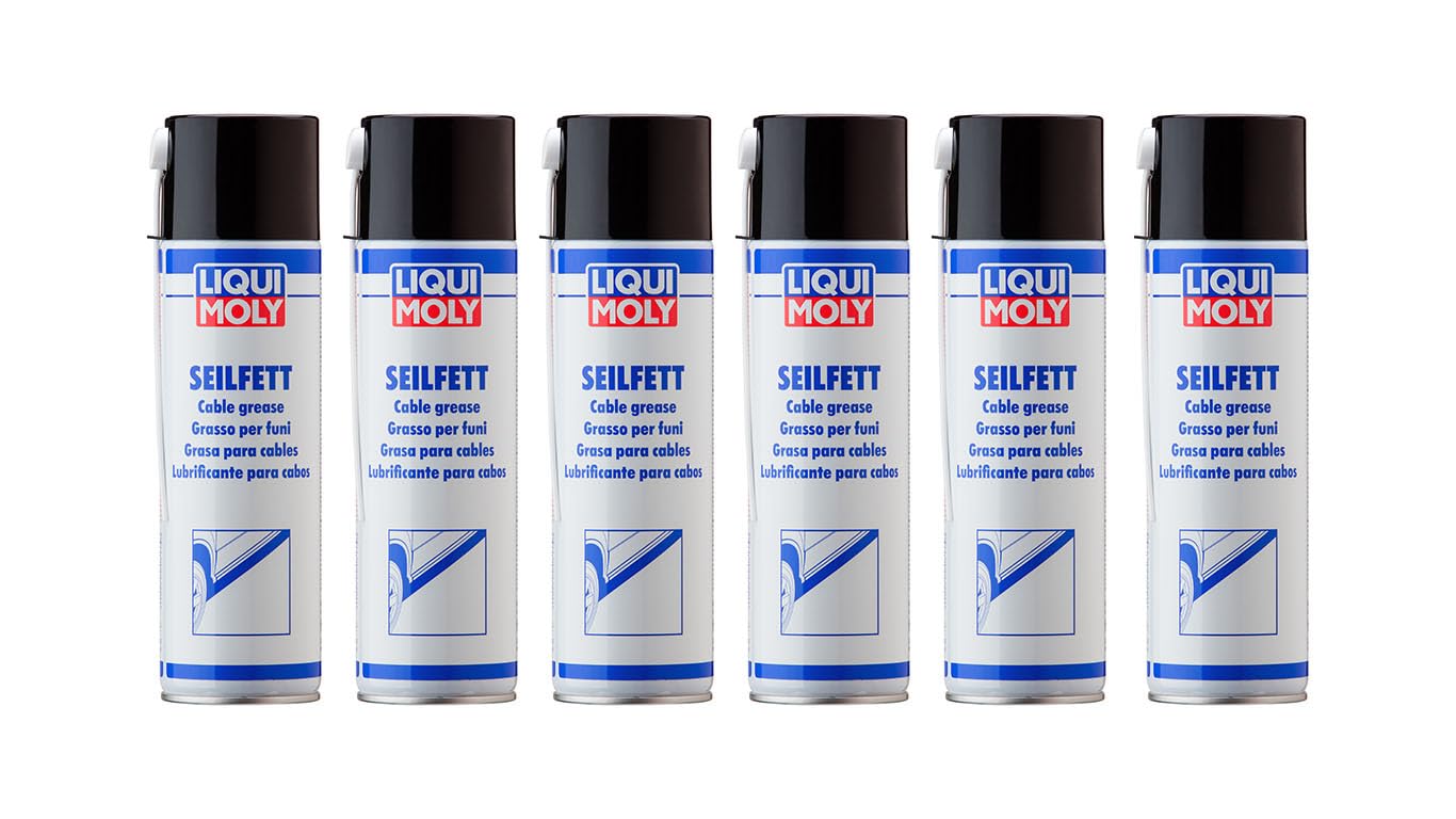 6x LIQUI MOLY 6135 Seilfett Spray Hohlraumversiegelung Dose Aerosol 500ml