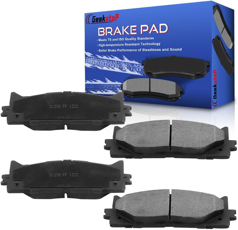 D1293 D1212 Front and Rear Disc Brake Pads Compatible with Toyota Camry, Avalon, Lexus ES350, Lexus ES300h Brake Pads