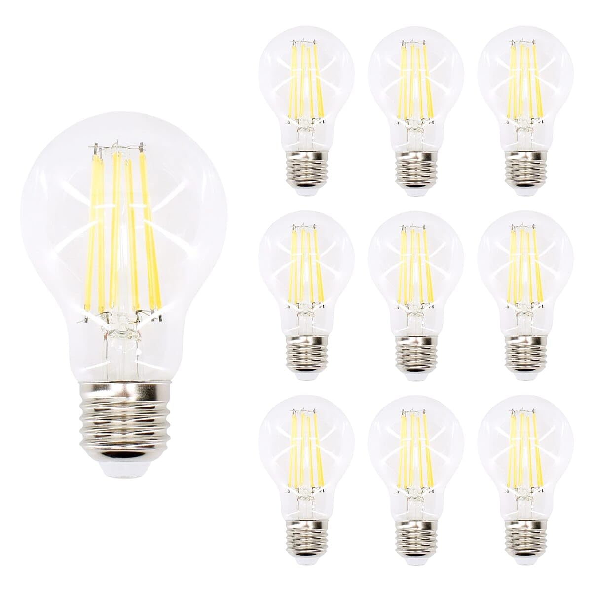 BEMKO Premium E27 LED-Lampe A60 12W 1600lm 2700K warmweiß 10 Stück