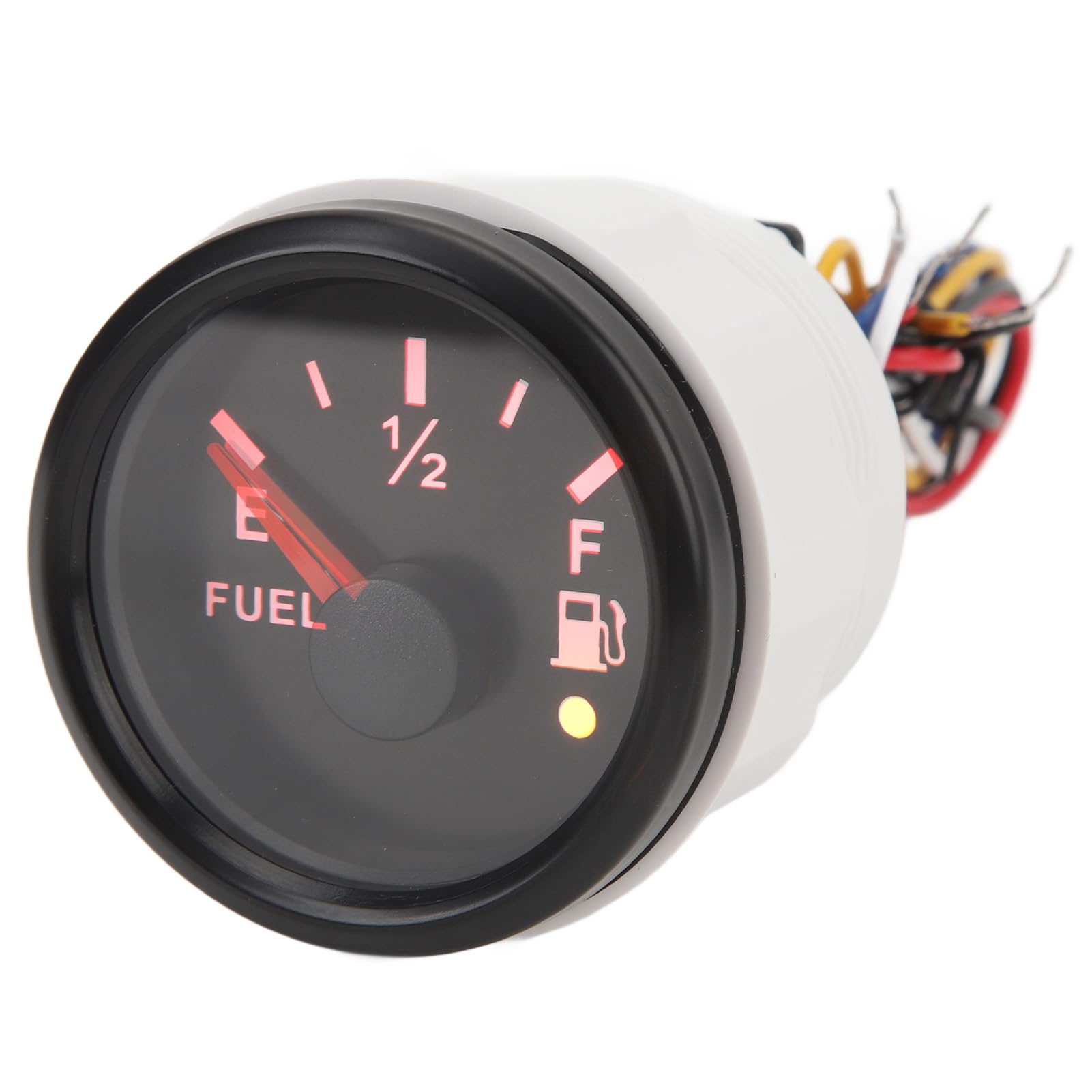 Jauge de Niveau de Carburant Universelle, Numérique, Compteur de Carburant Marin, 52mm, DC9-32V, 240-33ohm, pour Camping-car, Yachts, Bateaux de Pêche (Cadran noir Lunette noire)