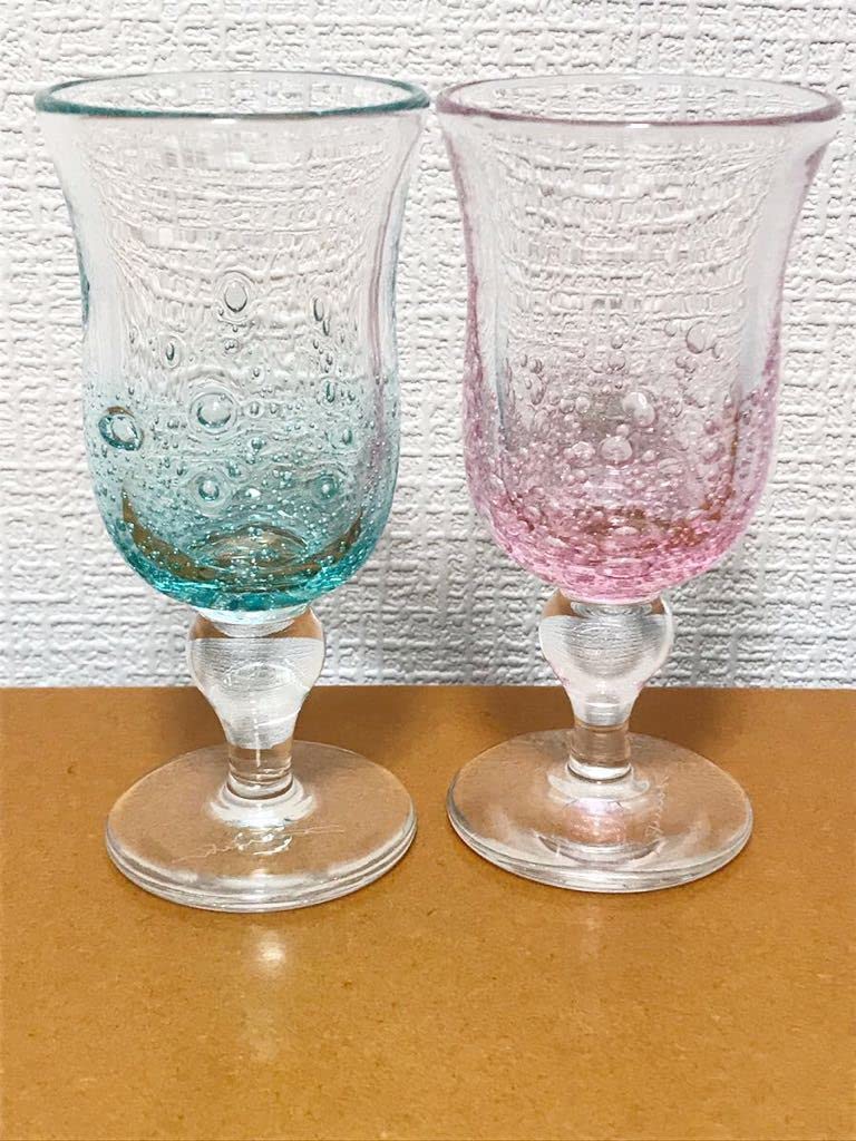 未使用品　希少　現代の名工　黒木国昭　ワインペアグラス Amazon | 現代の名工 黒木国昭 ペアワイングラス | ノーブランド品