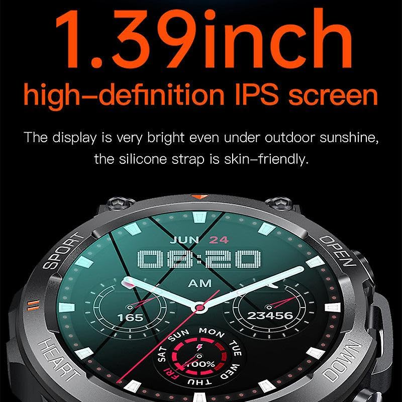 K56 Pro Smartwatch 1,39 Zoll Herren Damen Bt Anruf Herzfrequenz Blutdruck 400mAh Großer Akku Sport Outdoor Smartwatch