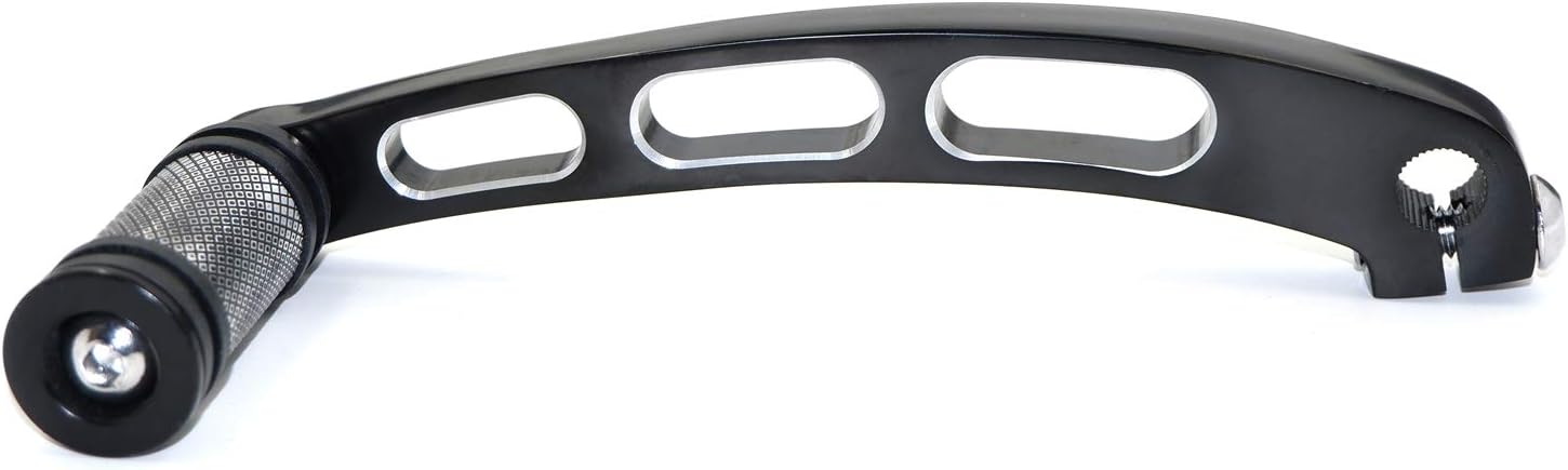 HTTMT- Black Foot Shift Lever w/shifter peg Compatible with H-D 1991-2017 Dyna FLD FXD FXDF Fat Bob [P/N: MT268-017+MT216-098-BK]