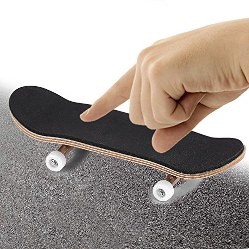 1 diapasón de aleación de madera de arce, mini diapasón con ruedas de rodamiento de almohadilla suave y caja, reduce la presión, regalos para niños (blanco) 7