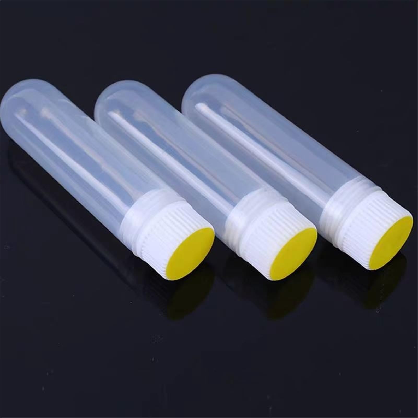 10 unids/Lote 30ml Tubo de plástico Cubierta Espiral Interior con Junta de Silicona Tubo de centrífuga de plástico Tubo de Muestra Vial