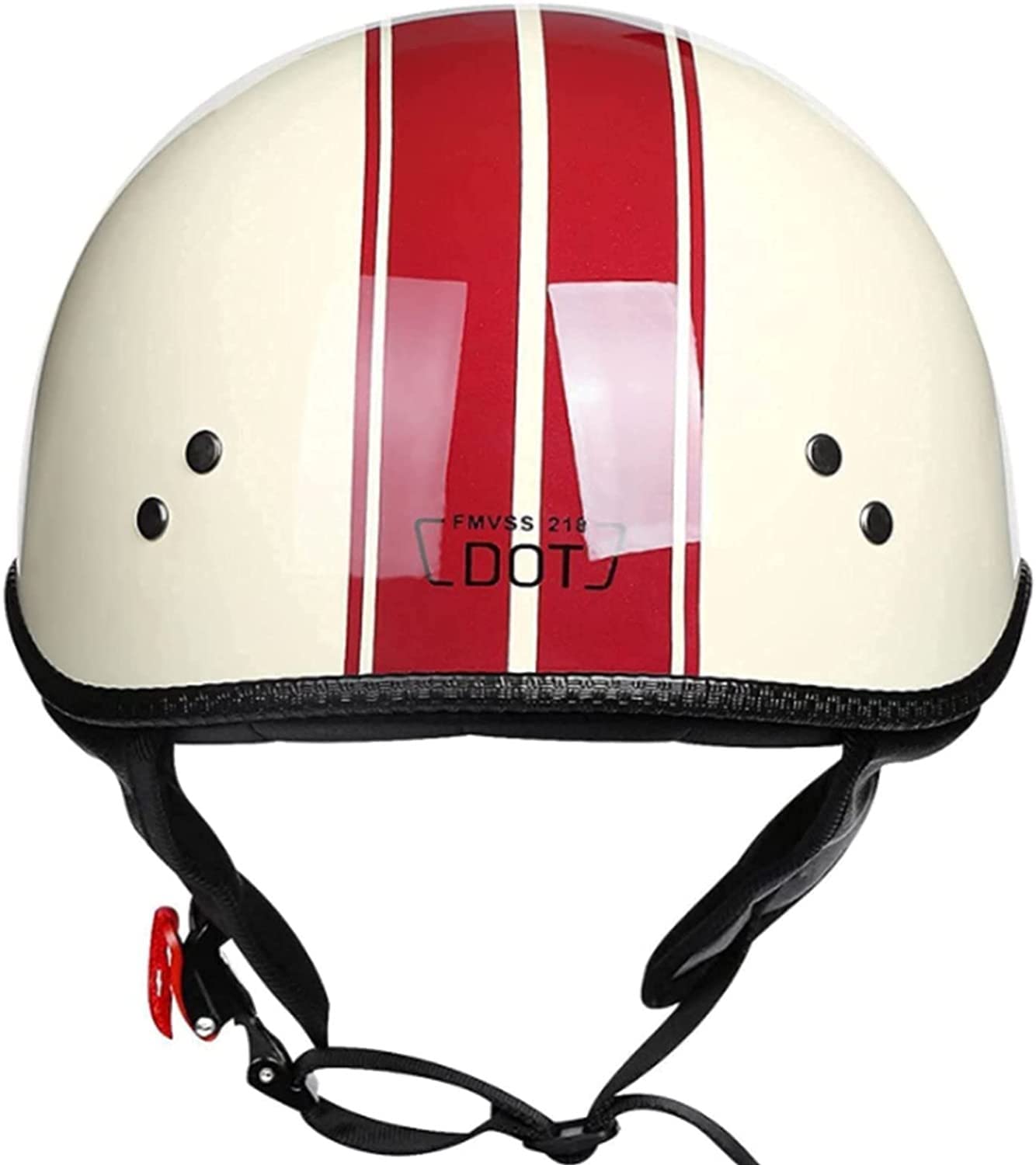 Caschi Moto Aperti Per Adulti Casco Moto Jet Certificato ECE Mezzo Con Visiera Casco Moto Bici Elettrica Unisex Per Casco Pilota Scooter Ciclomotore A,XXL/(61~62cm)