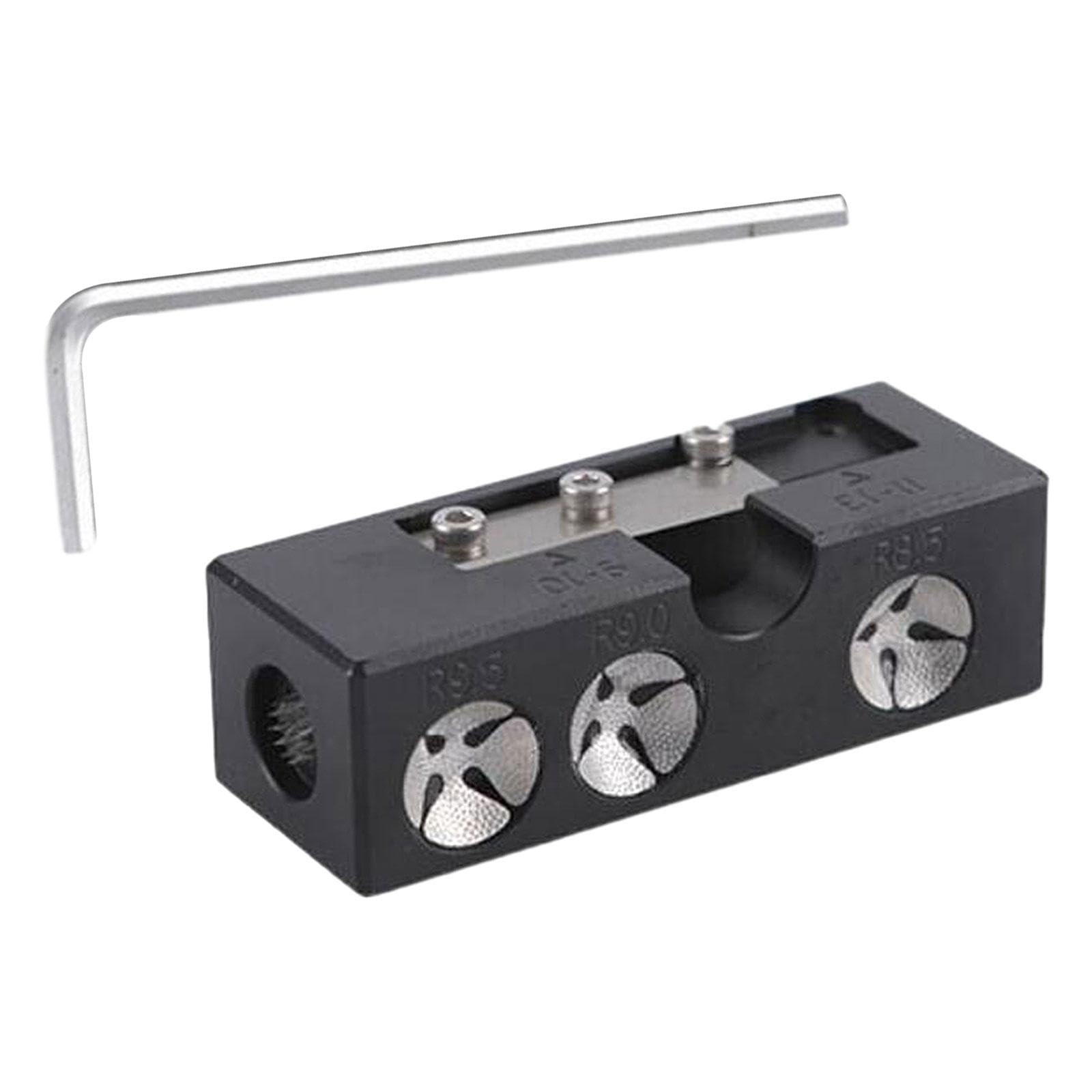 9 w 1 Aluminiowa końcówka kija basenowa narzędzie do naprawy Premium Bilard Pool Cue Tip Tools Black