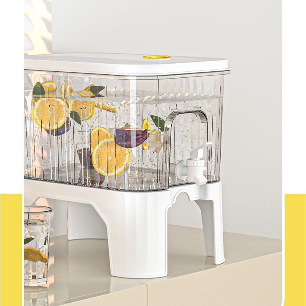dispenser acqua Dispenser for bevande ghiacciate con secchiello for succhi di frutta, bevande for frigorifero, secchiello for acqua fredda, for feste in casa filtrata(8L)